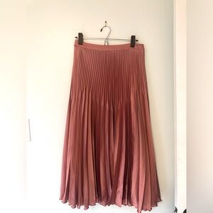 Salmon Midi Skirt